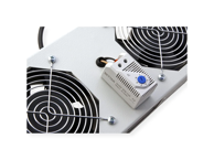 ROLINE Krovni ventilacijski modul za rack ormar 19", 2 ventilatora, termostat, sivi
